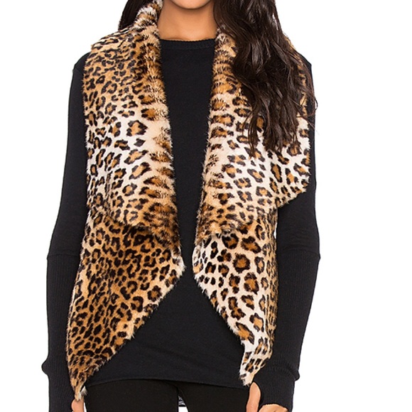 Velvet by Graham&Spencer leopard print vest XS - Picture 2 of 5